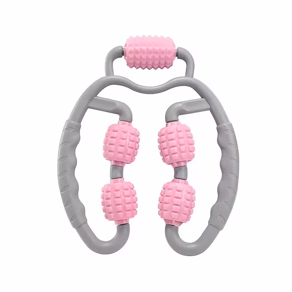 Manual Muscle Massage Device with 5 Rollers – Relaxation for Body, Neck, Legs, Anti-Cellulite