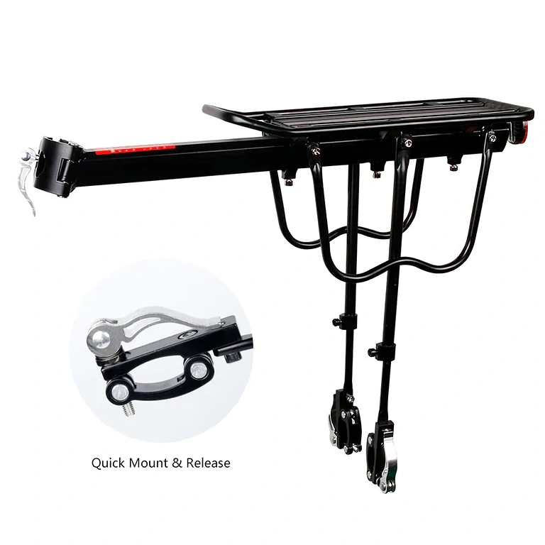 Aluminum touring bike rear rack Durable and lightweight bike rack for trips