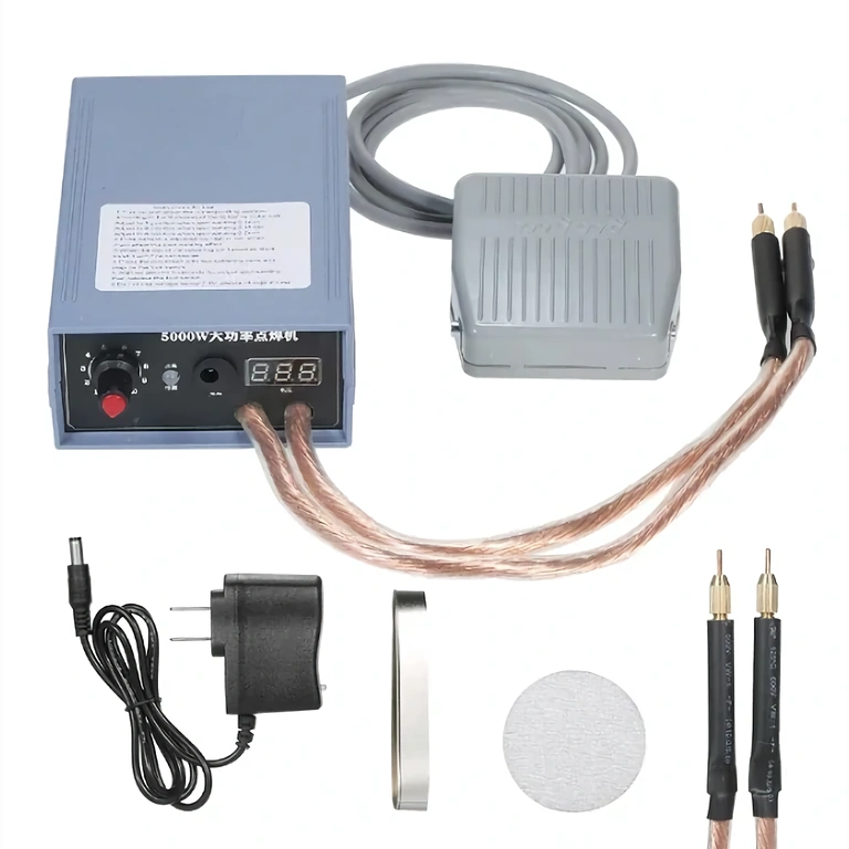 Rechargeable battery nickel strip welding device Spot welding machine for Li-Ion, Ni-CD, and Ni-MH battery packs