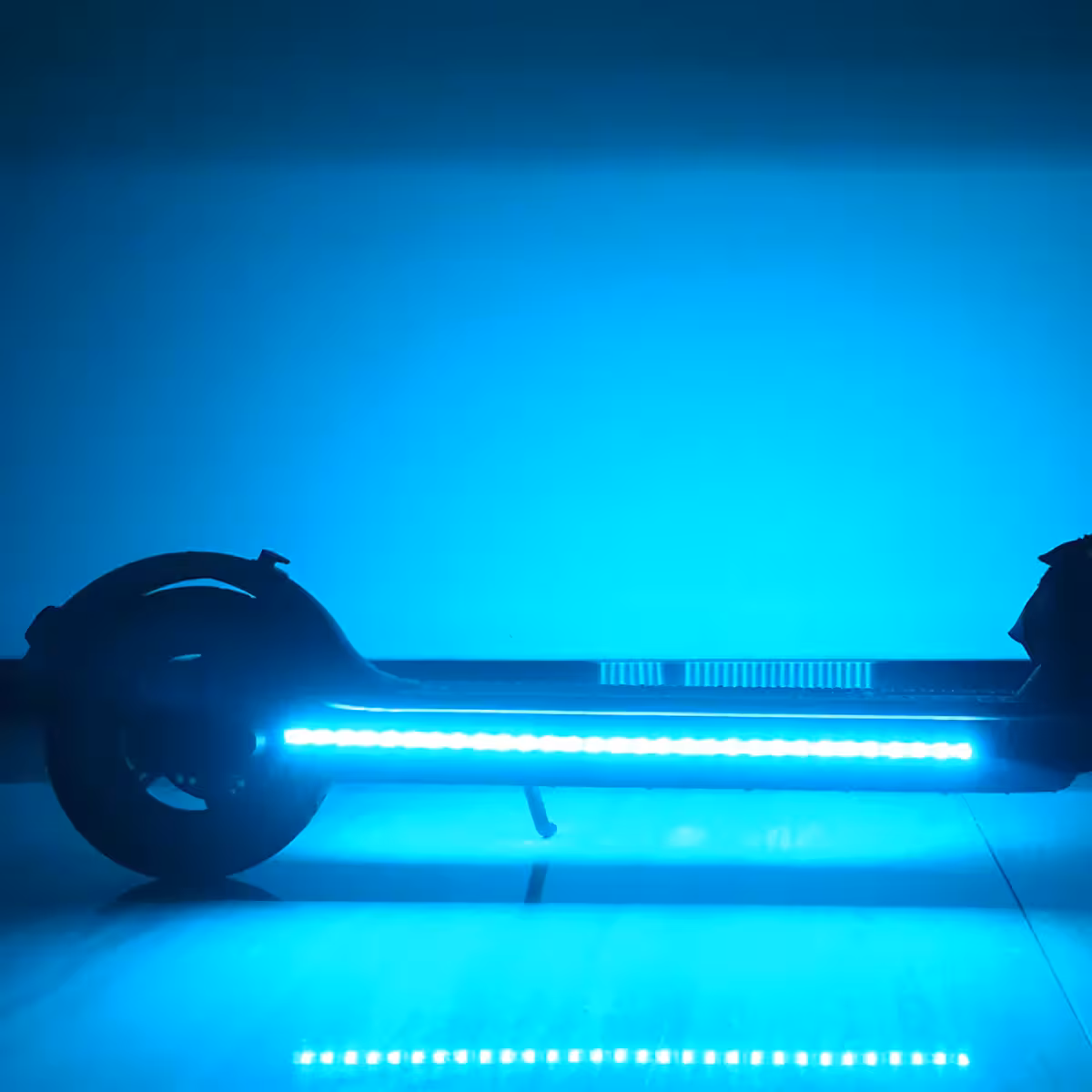 Multicolor LED lights for visual effects on scooters
