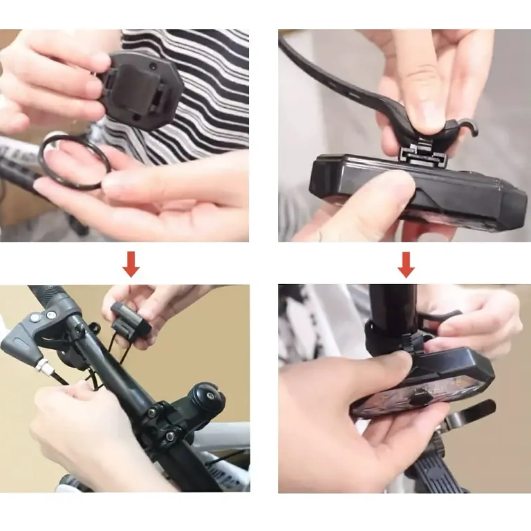 Rear bicycle signal light with remote control