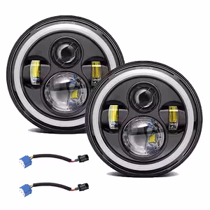7-Inch Round LED Headlight for Jeep Wrangler, Suzuki Samurai, Nissan Patrol – High-Performance Car and Motorcycle Lighting