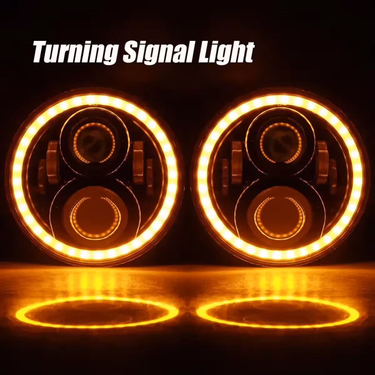 LED headlight for off-road use, waterproof, 60W, IP68