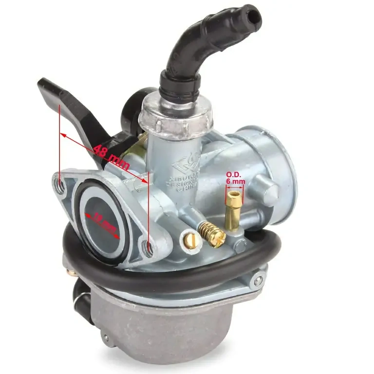 Carburetor with air filter for ATV 90cc Complete carburetor and air filter set for 90cc engines