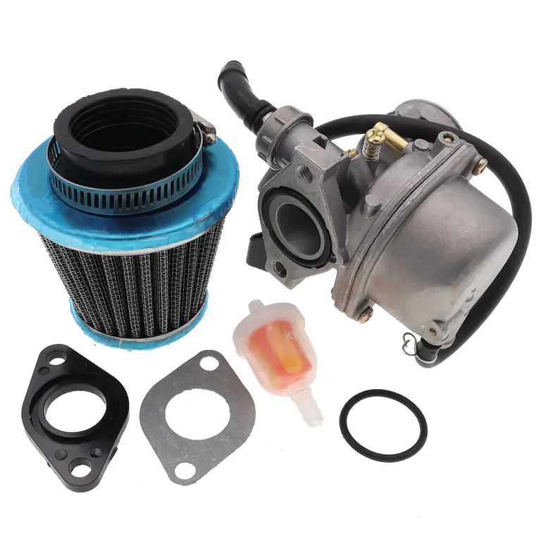 ATV 70cc carburetor replacement kit Manual choke carburetor for 70cc ATV, includes air filter and gaskets