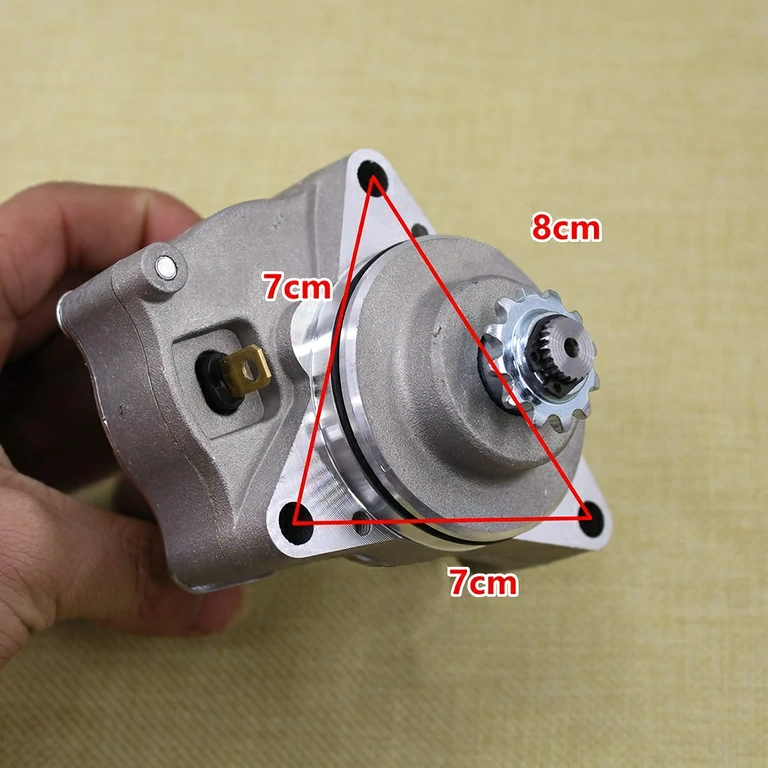 Electric starter for 4-stroke engines, ATVs, and pit bikes