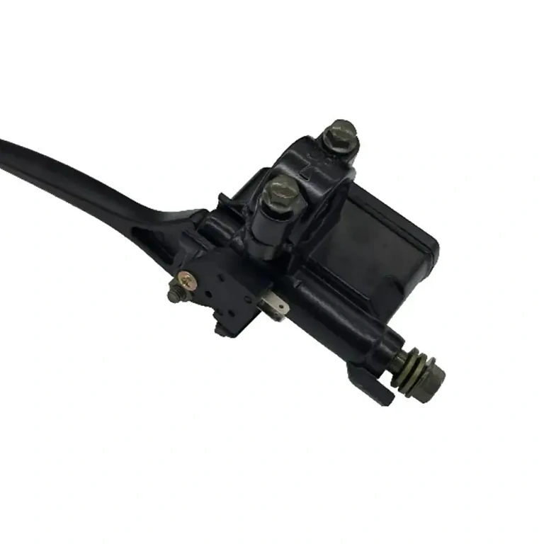 Left-hand hydraulic brake lever + pump assembly for 7/8 inch handlebars