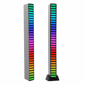 RGB LED Bar with Sound Activation – VU Meter Music Lights, 32 LEDs, USB-C, Spectacular Effects