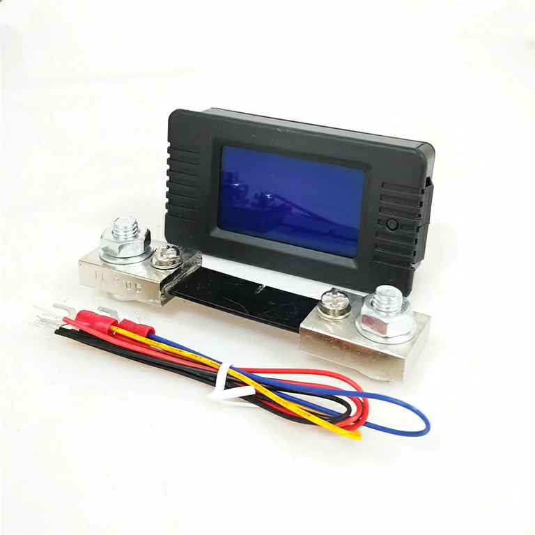 Solar energy meter with LCD screen and backlight