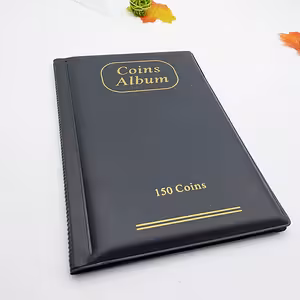 Coin Collection Album – Binder with 150 Compartments for Numismatics, Stamps, Tokens