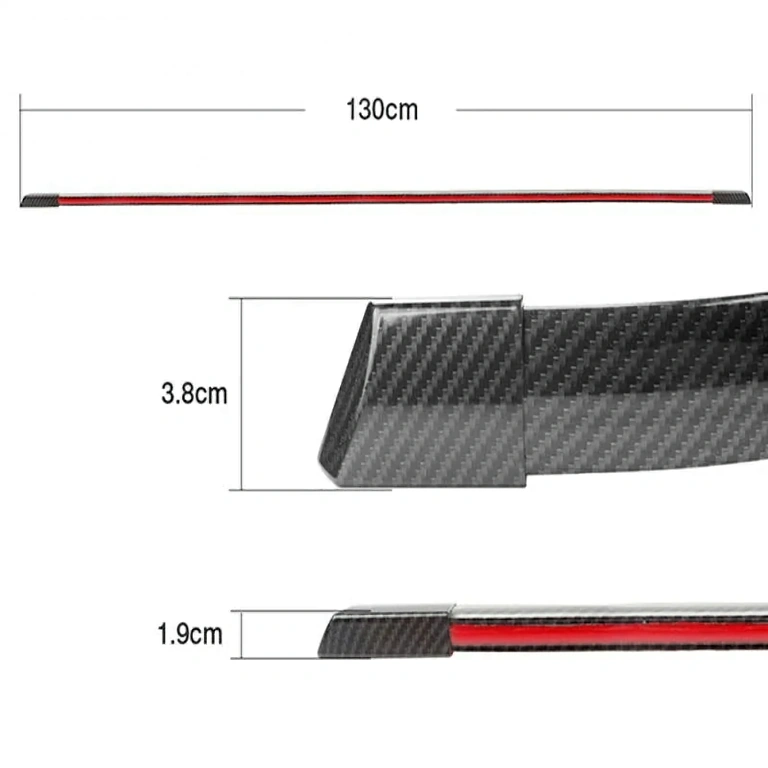 Universal car spoiler with carbon LED strip Universal carbon fiber spoiler with LED strip for car