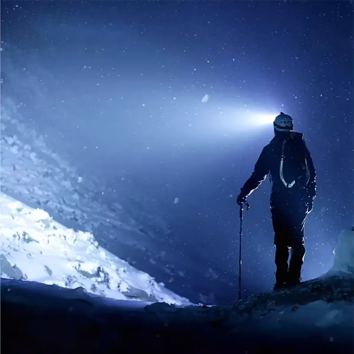 LED flashlight for camping and hiking, long battery life