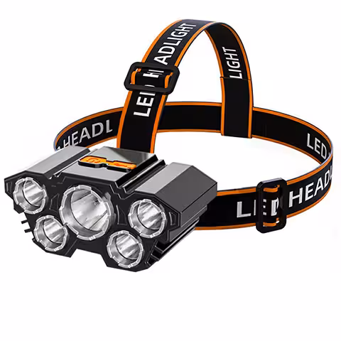 Professional LED Headlamp with Rechargeable Battery – Powerful, Long Runtime for Fishing and Camping