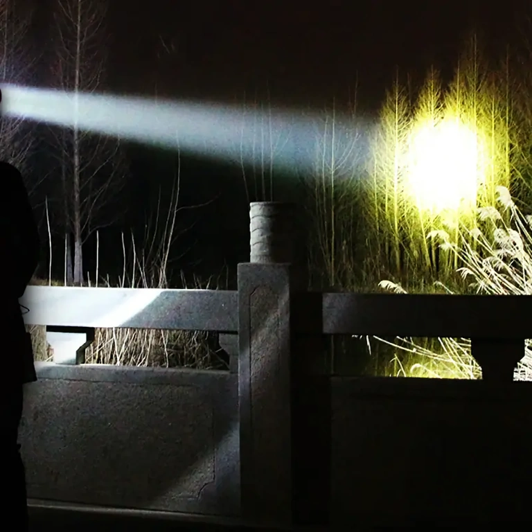 Waterproof LED headlamp with built-in battery LED flashlight for outdoor use, waterproof with battery