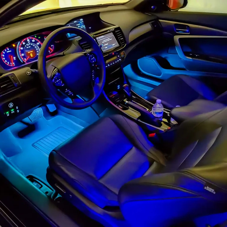 Flexible LED strip for car interior lighting