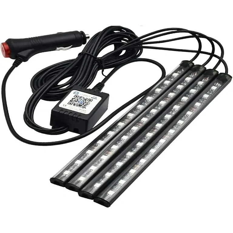 RGB LED strip set with controller for car interior lighting
