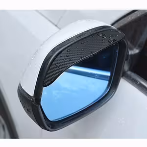 Carbon Rain Guards for Car Mirrors – Flexible Side Protection with 3M Adhesive Strip