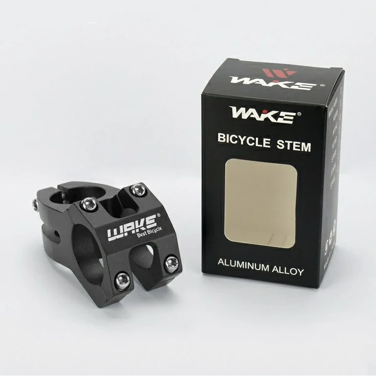 Short stem for mountain bike 31.8 mm Short MTB handlebar stem 31.8 mm, reduces strain on neck and back while pedaling