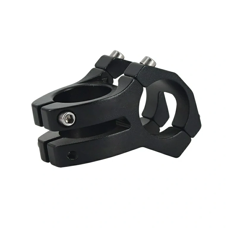 Sporty short MTB handlebar stem 31.8 mm black Sport short stem for MTB, 31.8 mm, black, lightweight and durable aluminum