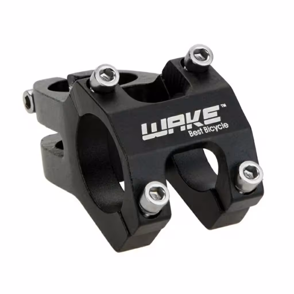 Short MTB Handlebar Stem – WAKE 31.8mm Aluminum, Black