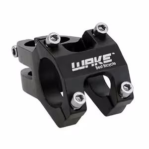Short MTB Handlebar Stem – WAKE 31.8mm Aluminum, Black