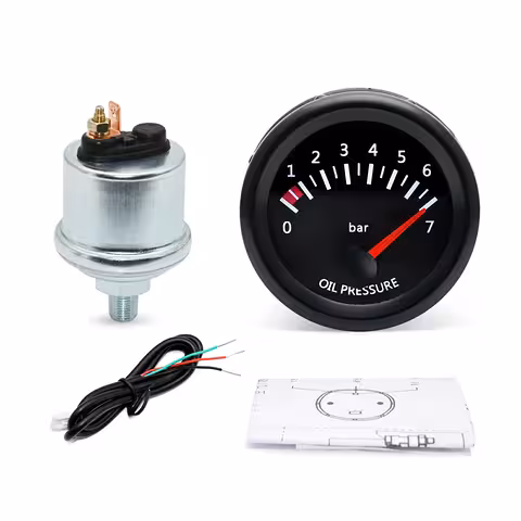 Digital Engine Oil Pressure Gauge – Electronic Manometer for Tractor 12V