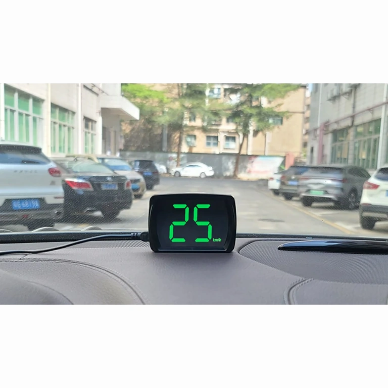 GPS speedometer with backlit display GPS device for measuring speed, visible in sunlight