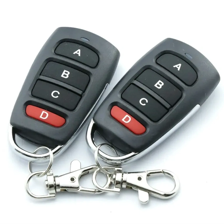 4-button radio remote for wireless control systems