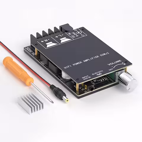 Bluetooth Stereo Audio Amplifier Module 2x50W TPA3116D2 – Hi-Fi Sound for Passive Speakers