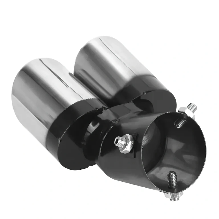 Stainless steel dual exhaust tip for BMW, Audi, VW cars