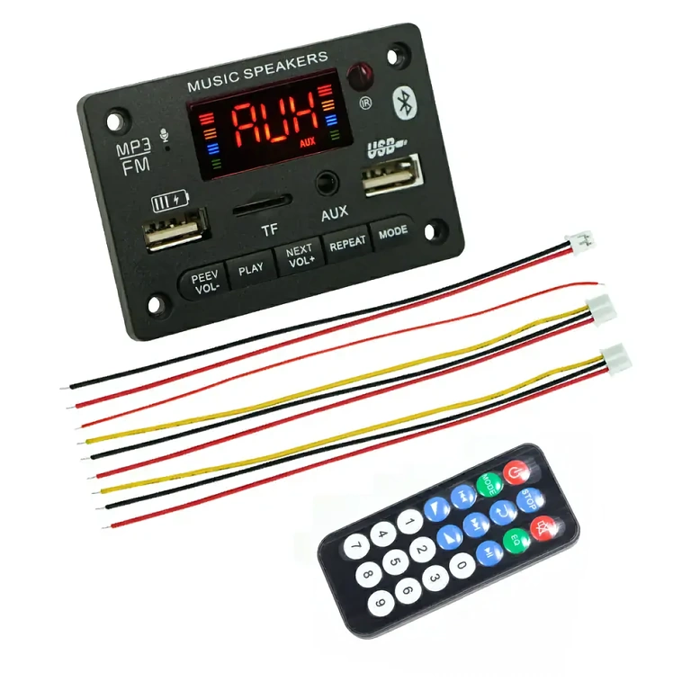 Bluetooth audio module 5V/12V power Module compatible with 5V and 12V with Bluetooth for car or home audio