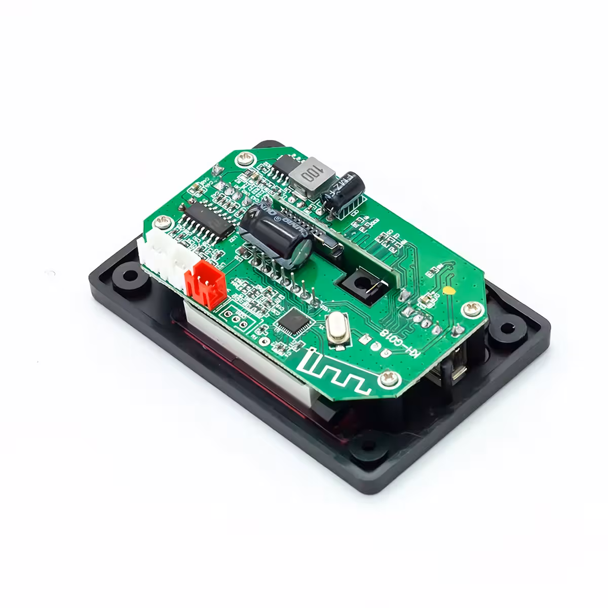 Stereo audio module with USB, SD card, and Bluetooth music playback
