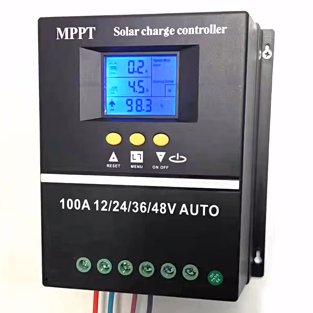 Solar controller with LCD display for real-time monitoring