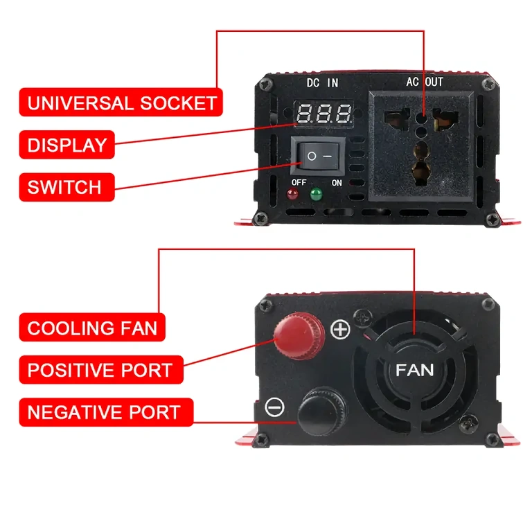800W pure sine wave converter High-quality converter for sensitive electrical appliances