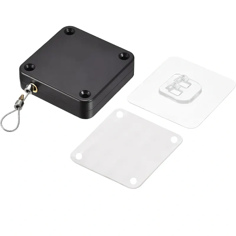 Adhesive-installed door device, no drilling required