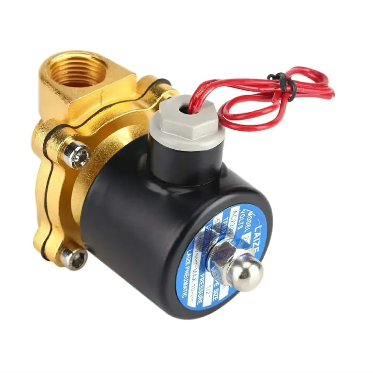 220V solenoid valve with NBR sealing for water, air, and non-corrosive liquids