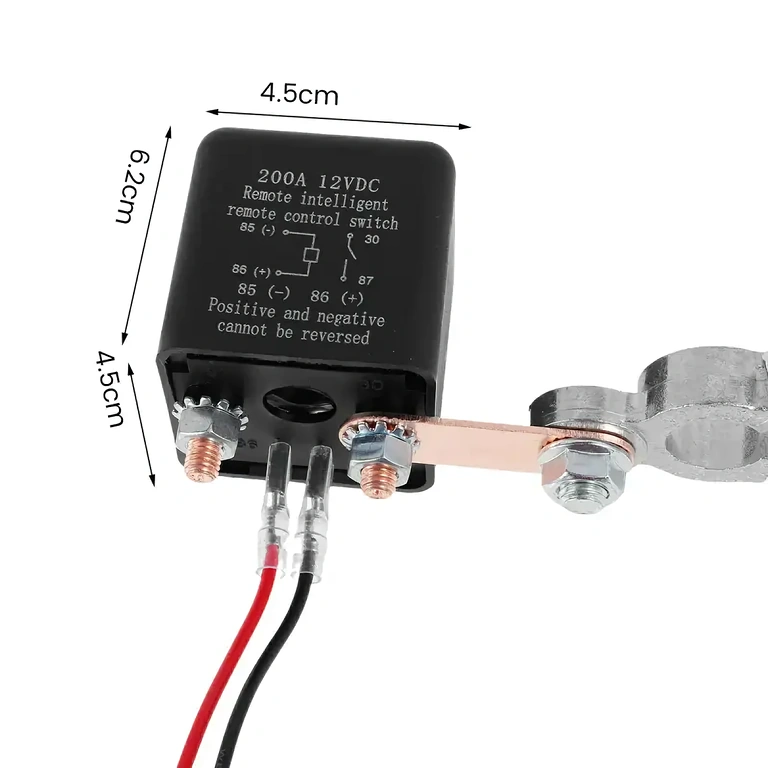 Remote device for cutting off battery power