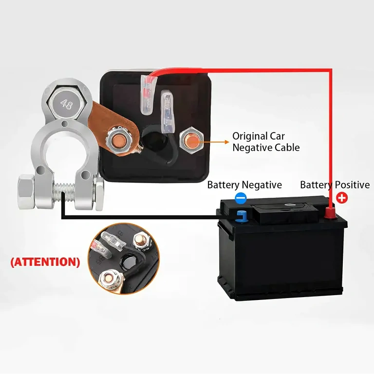 Universal switch for disconnecting the battery in vehicles