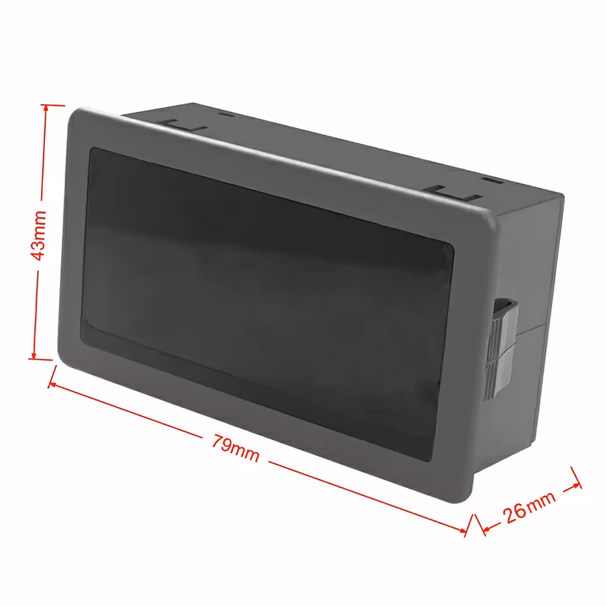 Image with external dimensions of electronic tachometer