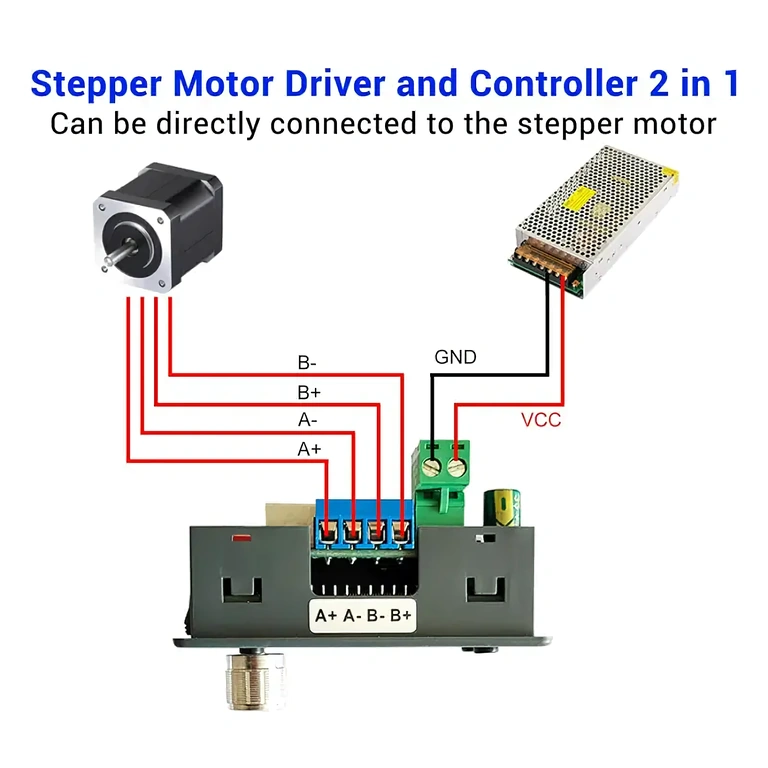 Stepper controller wiring diagram Electrical connection diagram for stepper module