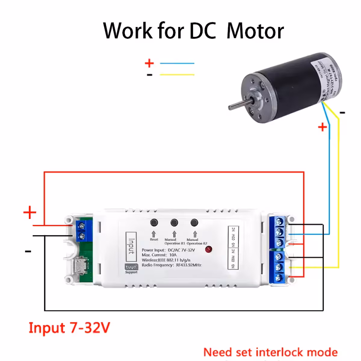 Sketch and setup for 2-channel WiFi relay module