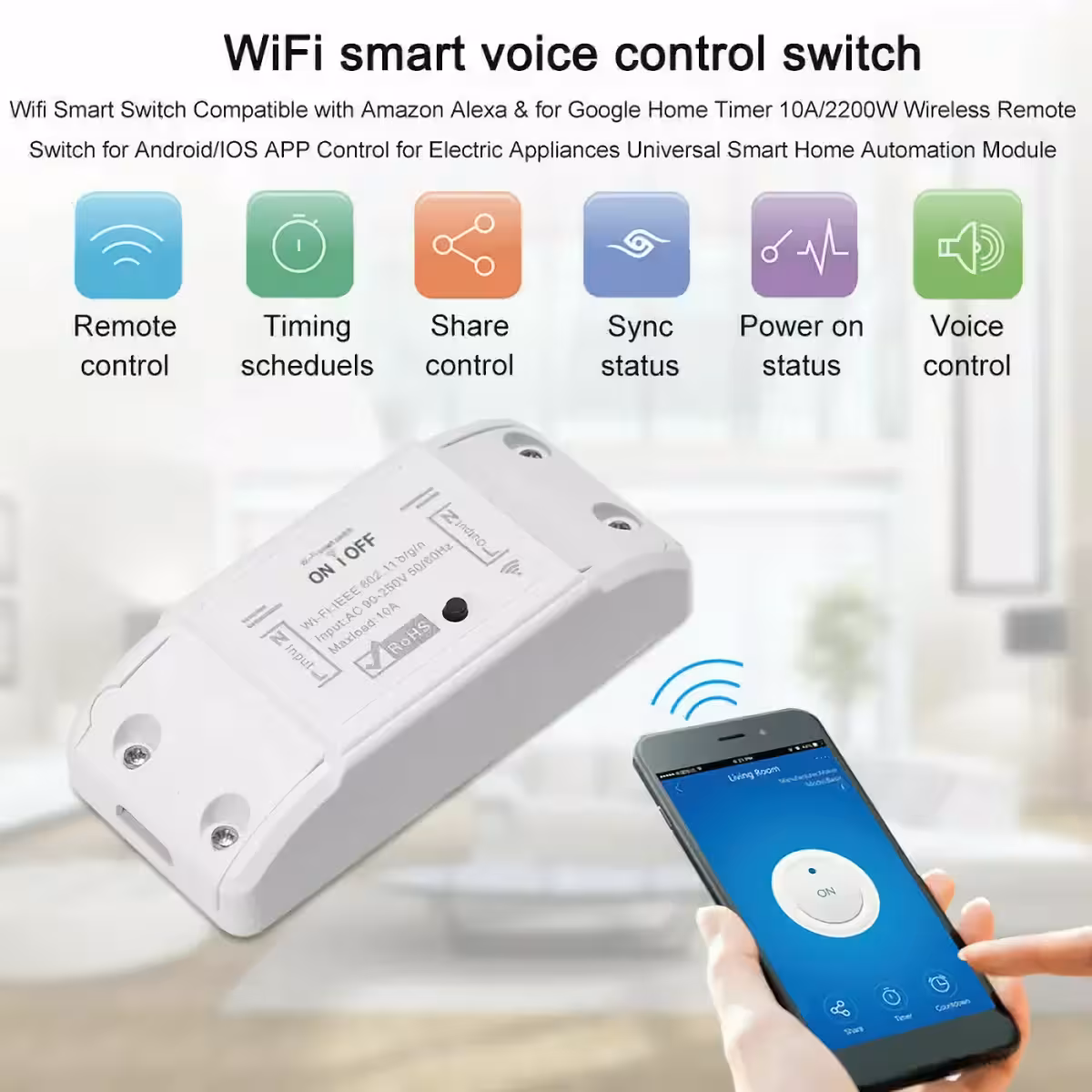 WiFi relay module for smart home, smart control
