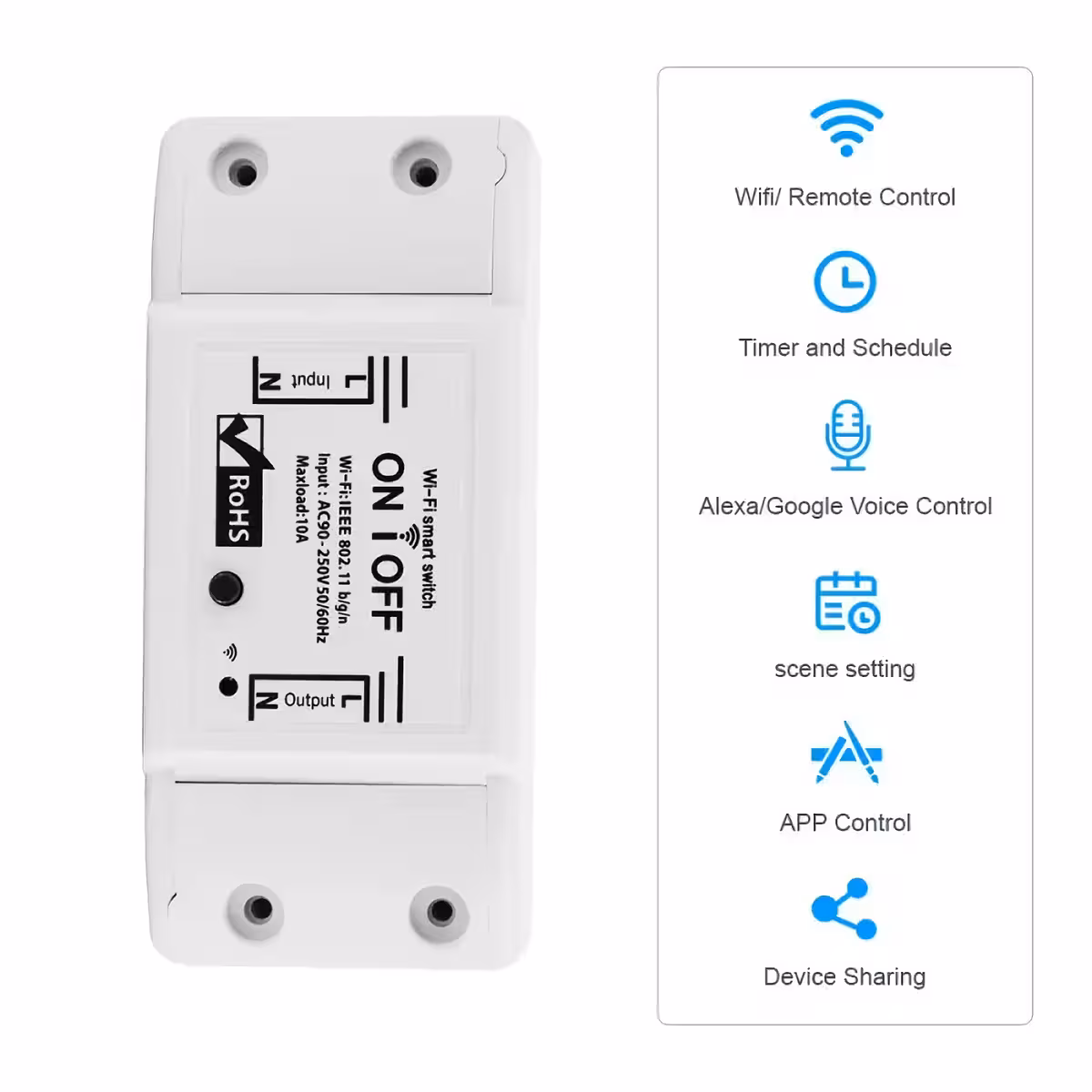 Relay for smart home automation, direct WiFi connection