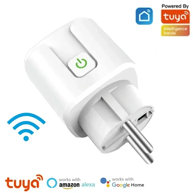 20A WiFi smart plug with energy monitoring – front view