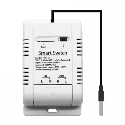Smart WiFi Thermostat with DS18B20 Temperature Sensor – Automatic Control Tuya Smart 220V 16A