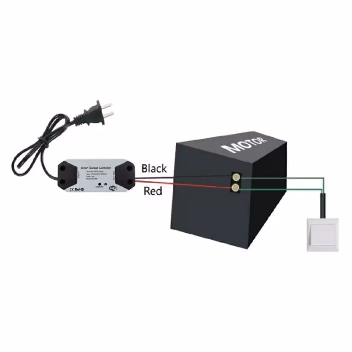 WiFi controller for automating swing garage doors and sliding gates