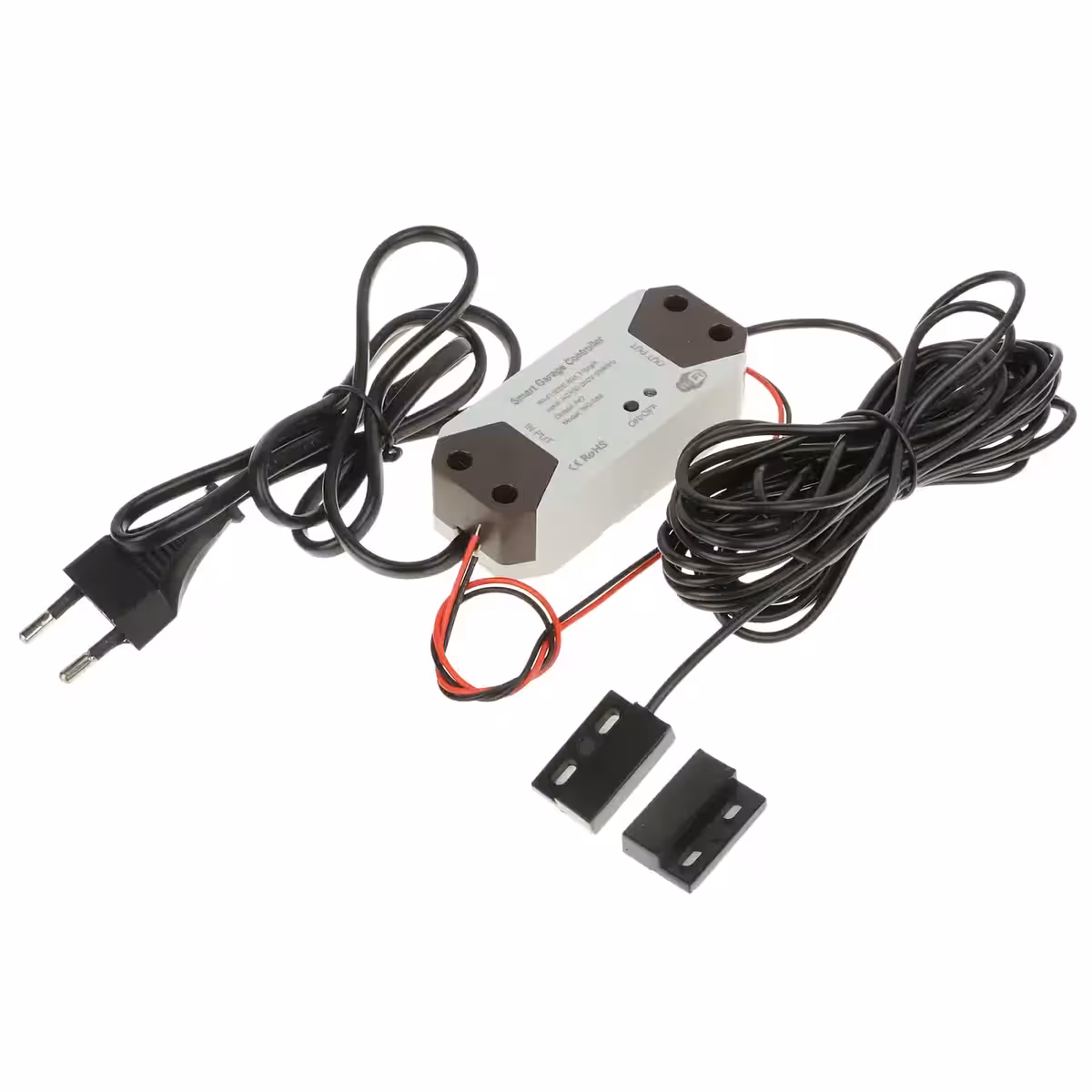 WiFi relay module compatible with Tuya Smart Life for garage door automation