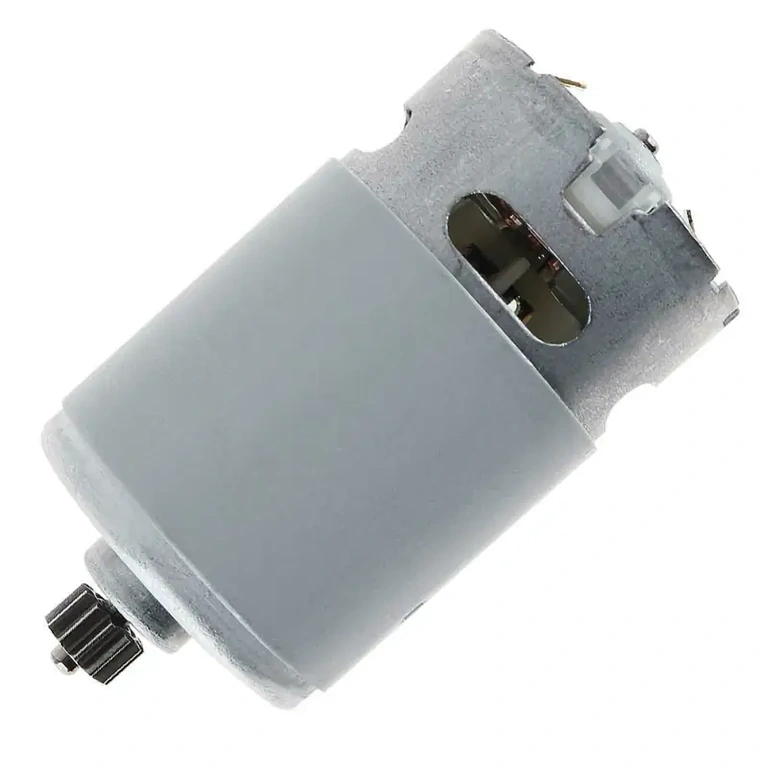 RS550 motor – close-up view Detailed view of RS550 electric motor for self-tapping tool