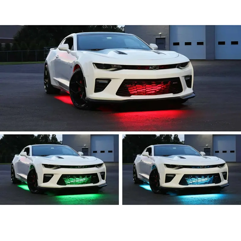 LED undercar lights for visual effect at night