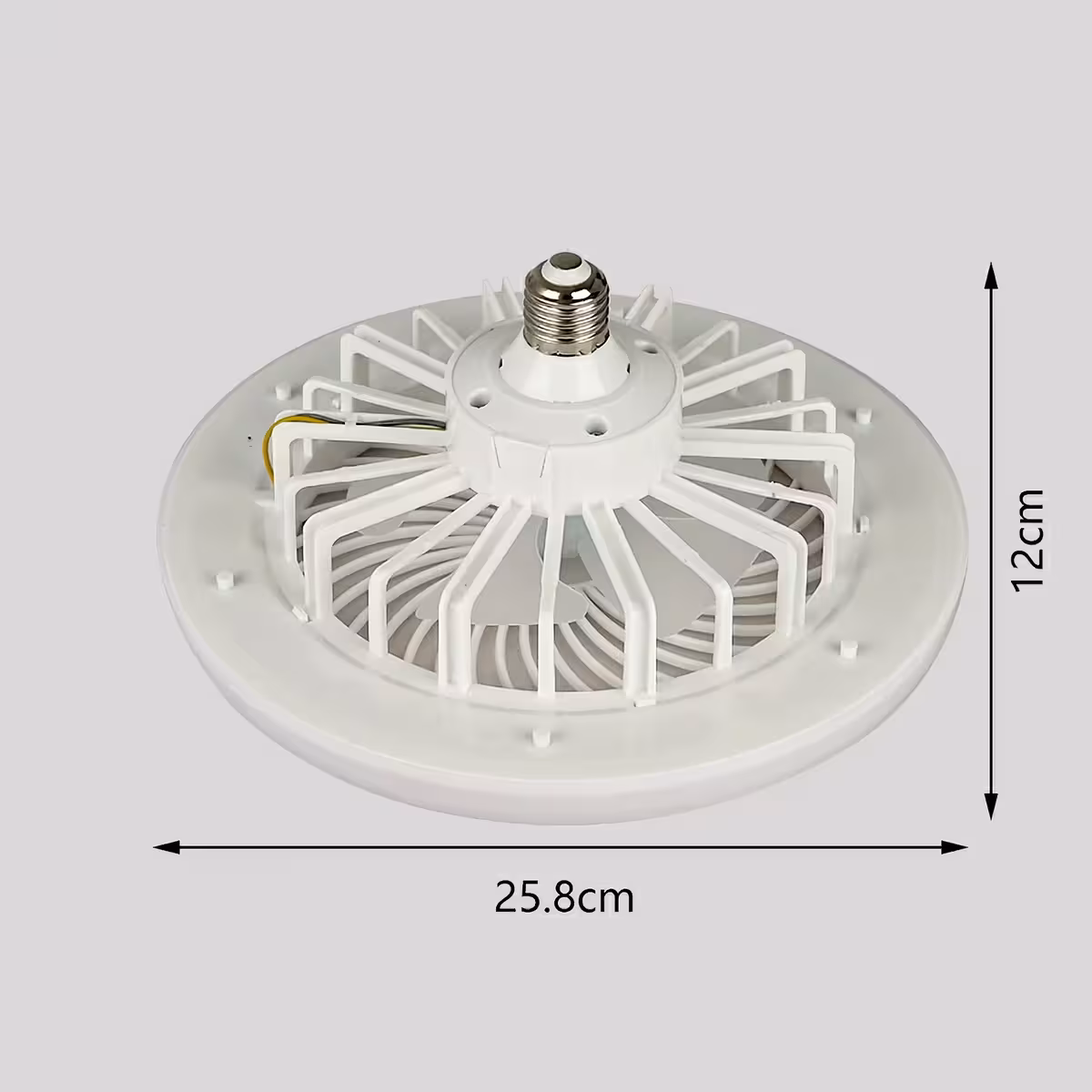 Elegant white ceiling fan, suitable for bright rooms